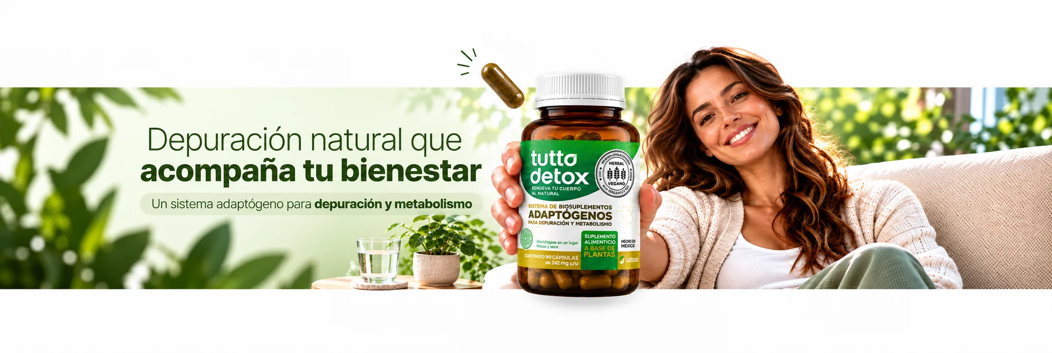 Biosuplemento herbolario TuttoDetox resultados visibles