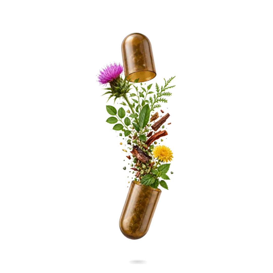 TuttoDetox Frasco con Ingredientes