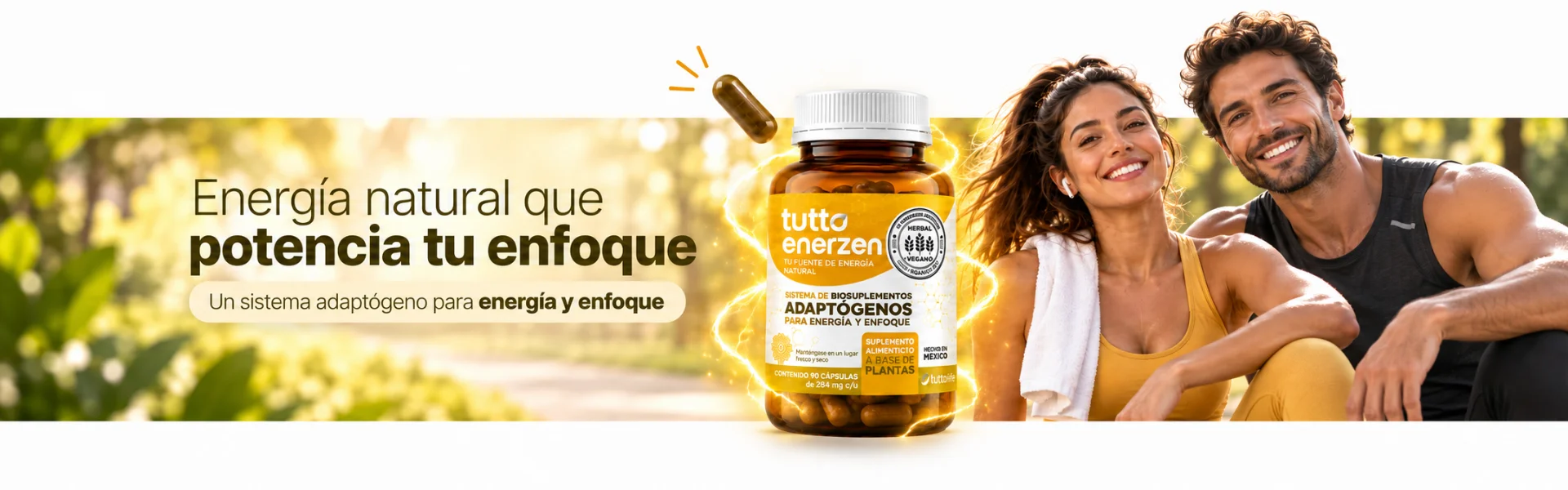 Biosuplemento herbolario TuttoEnerzen resultados visibles
